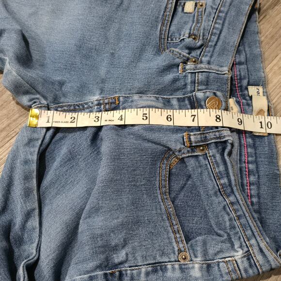 ROXY Light Washed Blue Denim Flare Leg Jeans Size 1 - Picture 6 of 9